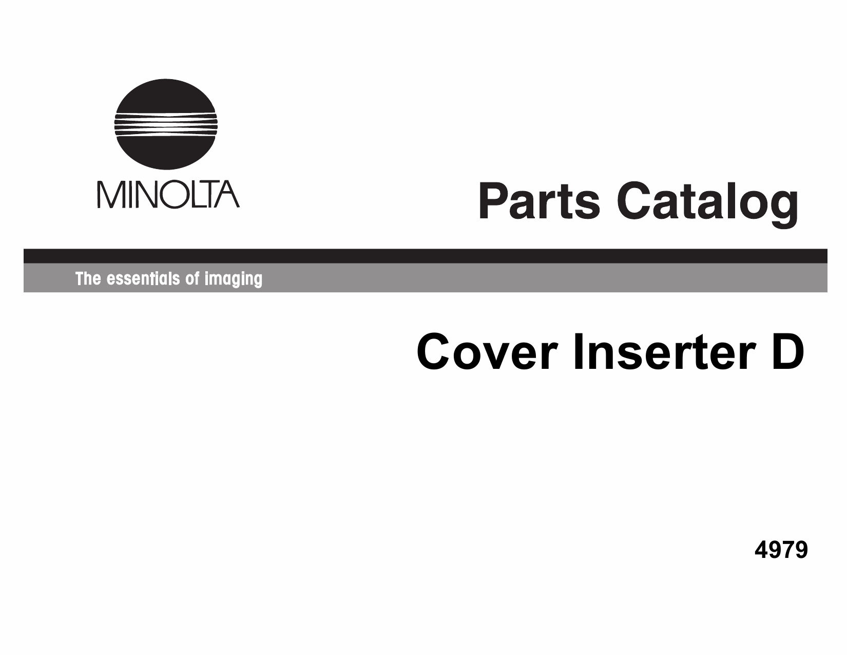 Konica-Minolta Options Cover-Inserter-D Parts Manual-1